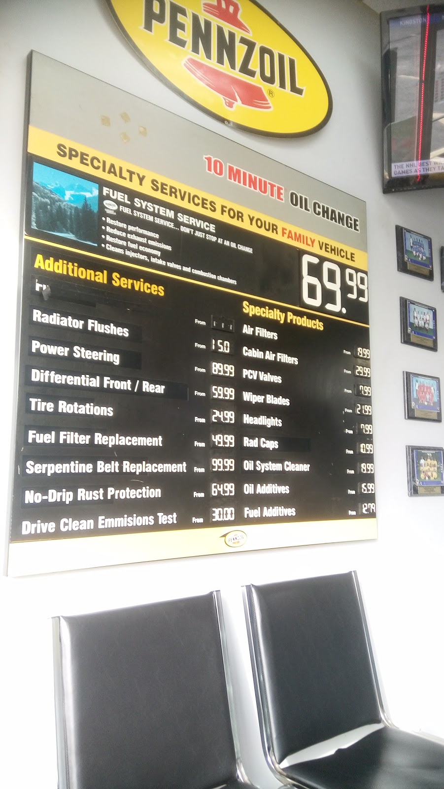 Pennzoil 10 Minute Oil Change | 1485 Main St E, Hamilton, ON L8K 1C7, Canada | Phone: (905) 549-5222