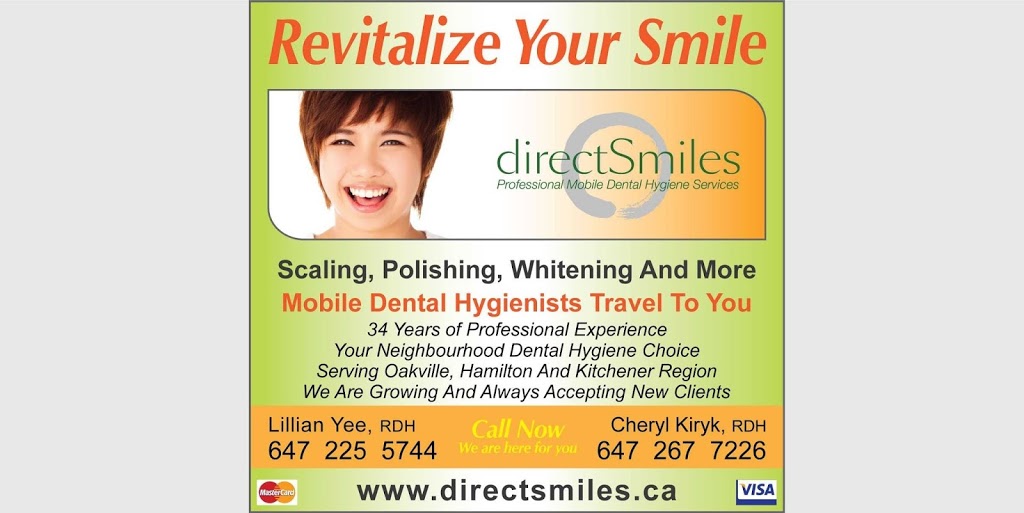 directSmiles Mobile Dental Hygiene Services | 2786 Huntingdon Trail, Oakville, ON L6J 7G5, Canada | Phone: (647) 225-5744