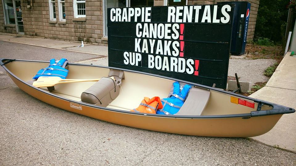 Crappie Rentals - Canoes, Kayaks, SUPs, Pedalboats | 102 Metcalfe Ave, Dresden, ON N0P 1M0, Canada | Phone: (519) 683-4363