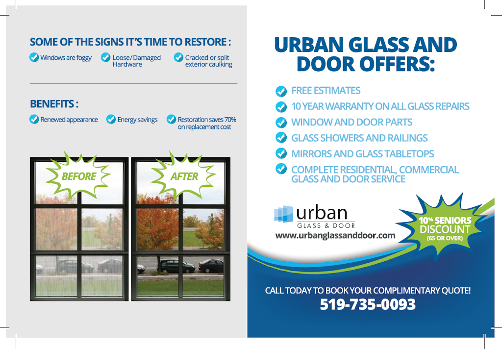 Urban Glass & Door | 357 Croft Dr, Windsor, ON N8N 2L9, Canada | Phone: (519) 735-0093