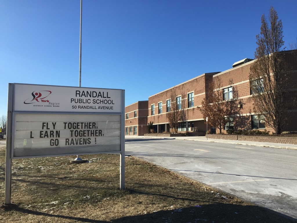 Randall Public School | 50 Randall Ave, Markham, ON L3S 1E2, Canada | Phone: (905) 479-2003