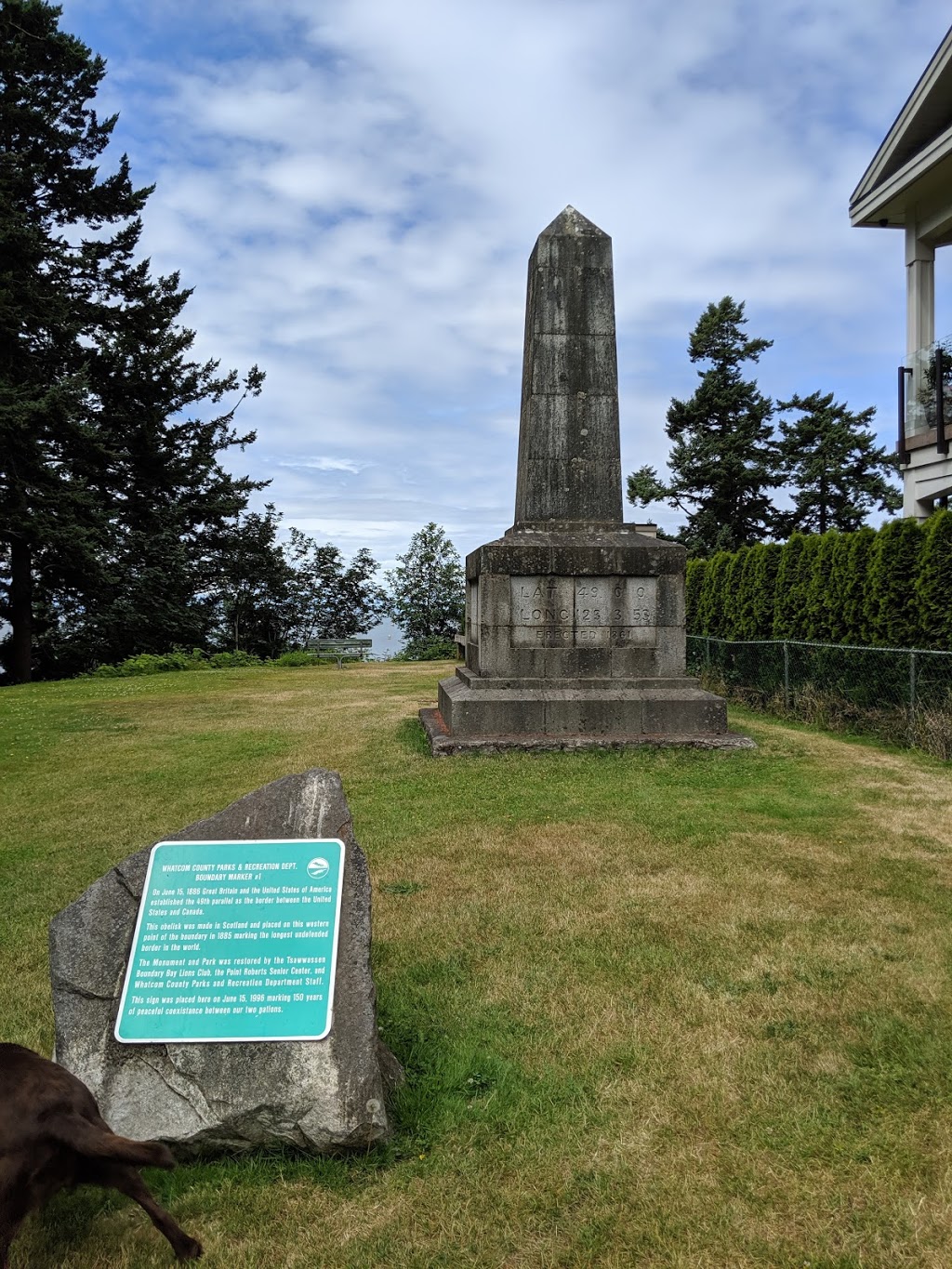 Monument Park | 25 Marine Dr, Point Roberts, WA 98281, USA | Phone: (360) 945-4911