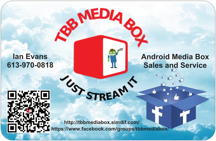 TBB Media Box | Box 681, 60 Coyle Crescent, Lakefield, ON K0L 2H0, Canada | Phone: (613) 970-0818