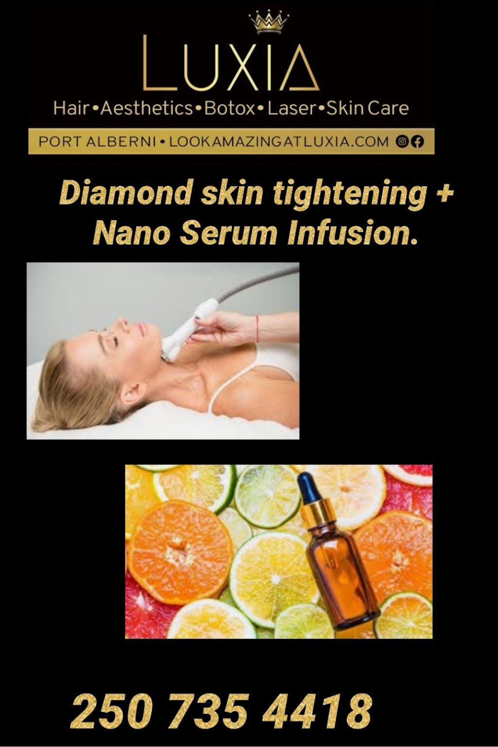Luxia Beauty Bar & Laser Clinic | 4521 Gertrude St, Port Alberni, BC V9Y 6J9, Canada | Phone: (250) 735-4418