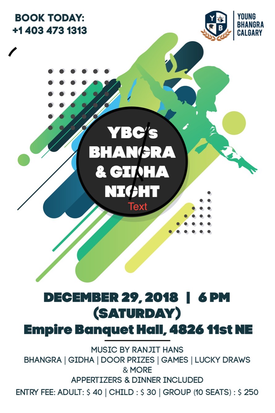 Young Bhangra Calgary | 3670 63 Ave NE #128, Calgary, AB T3J 0S4, Canada | Phone: (403) 473-1313
