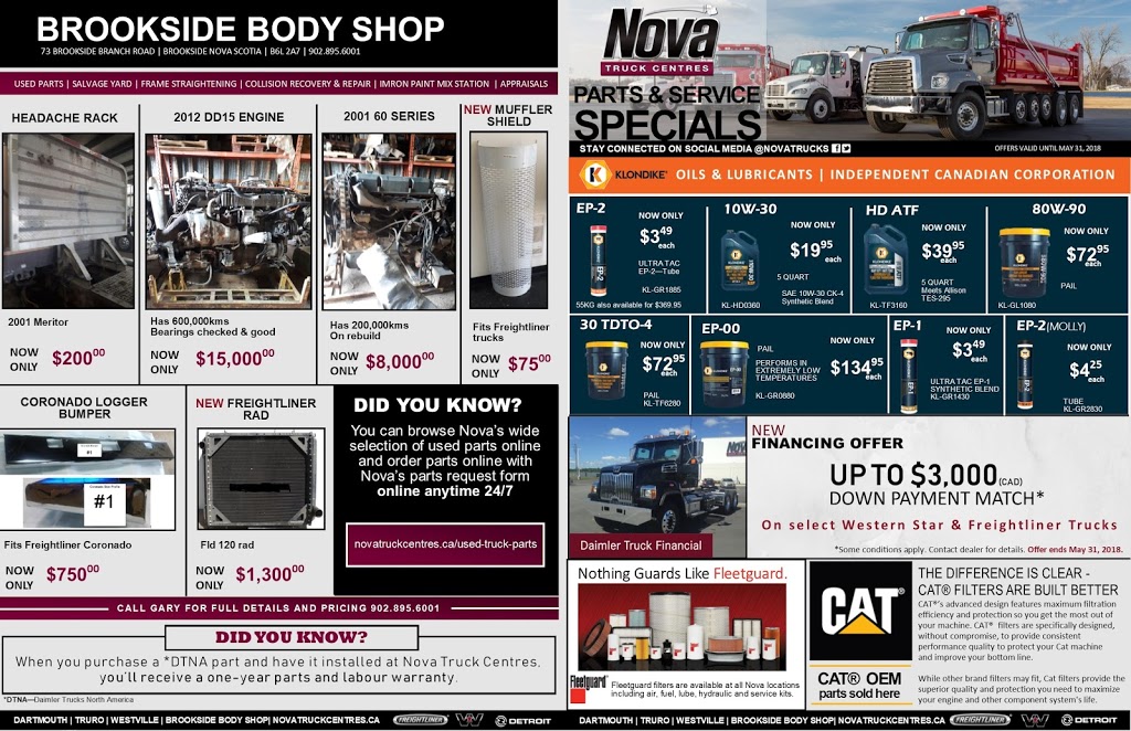 Brookside Body Shop | 73 Brookside Branch Rd, Brookside, NS B6L 2A7, Canada | Phone: (902) 895-6001