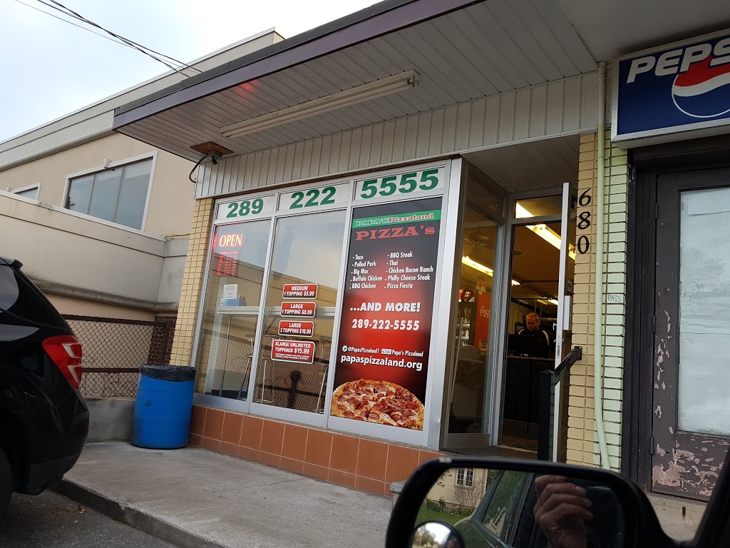 Papas Pizza Land | 680 Hortop St, Oshawa, ON L1G 4N6, Canada | Phone: (289) 222-5555