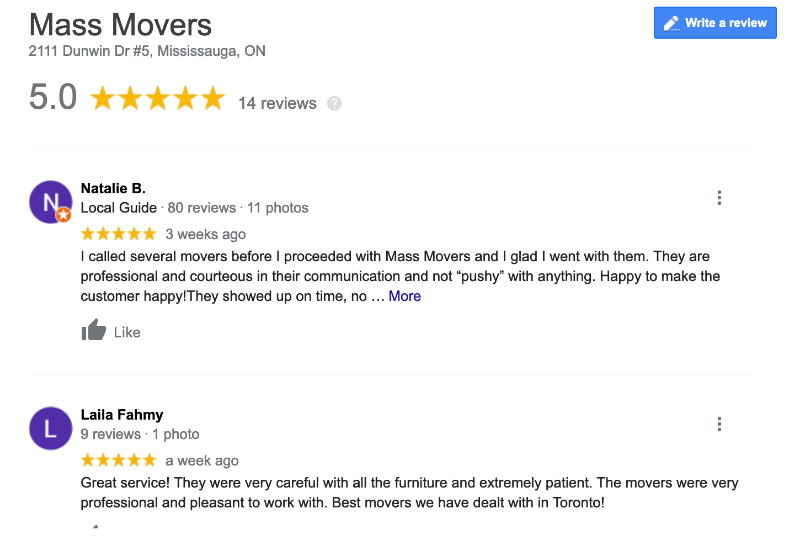 Mass Movers (Mississauga) | 2111 Dunwin Dr Unit #5, Mississauga, ON L5L 3C1, Canada | Phone: (647) 867-3866