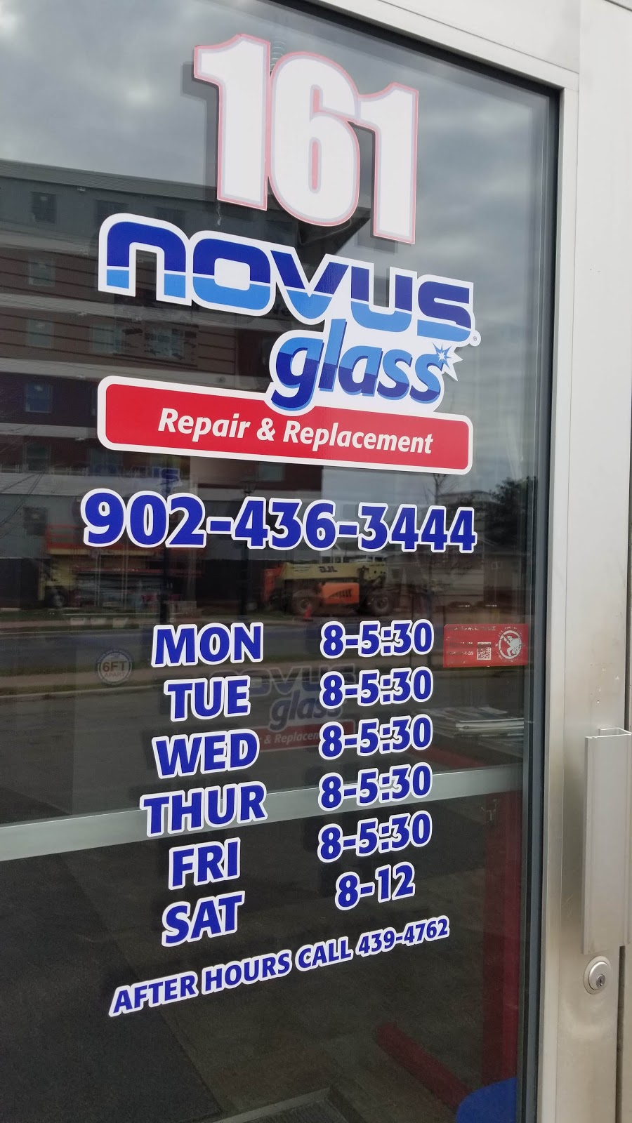 NOVUS Glass Summerside | 161 Water St, Summerside, PE C1N 1B2, Canada | Phone: (902) 436-3444