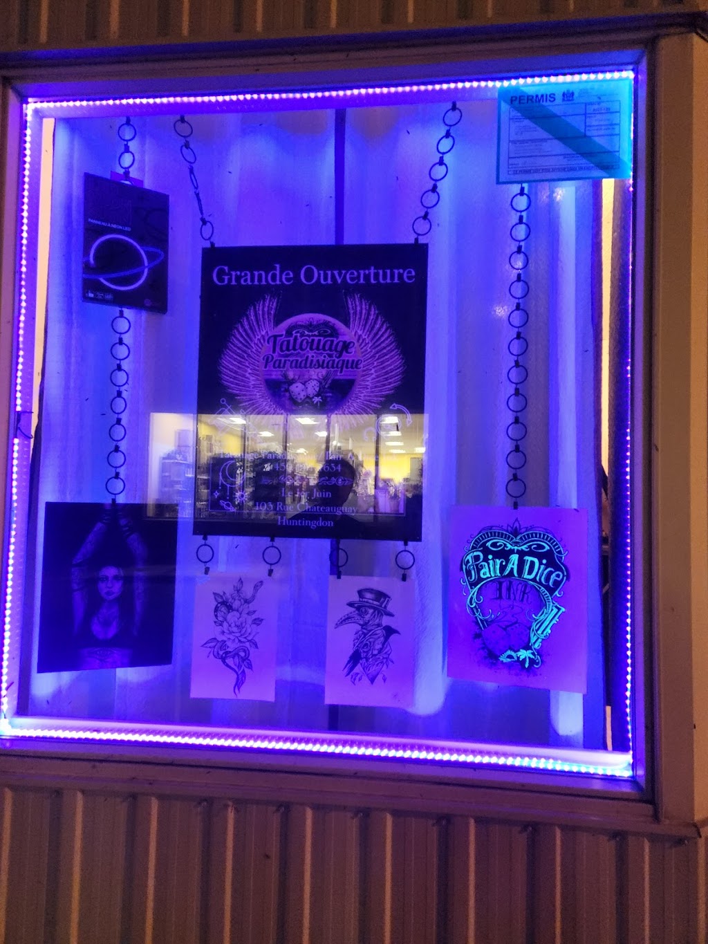 Tatouage Paradisiaque | 103 Rue Châteauguay, Huntingdon, QC J0S 1H0, Canada | Phone: (450) 801-4634