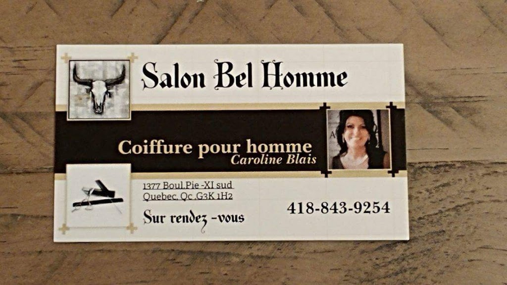 Salon Bel-Homme | 1377 Boulevard Pie-XI Sud, Québec, QC G3K 1H2, Canada | Phone: (418) 843-9254