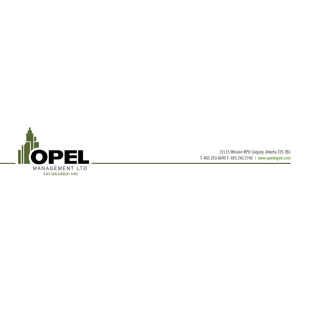 Opel Management Ltd. | 310 19 Ave SW #14, Calgary, AB T2S 0C9, Canada | Phone: (403) 263-4690