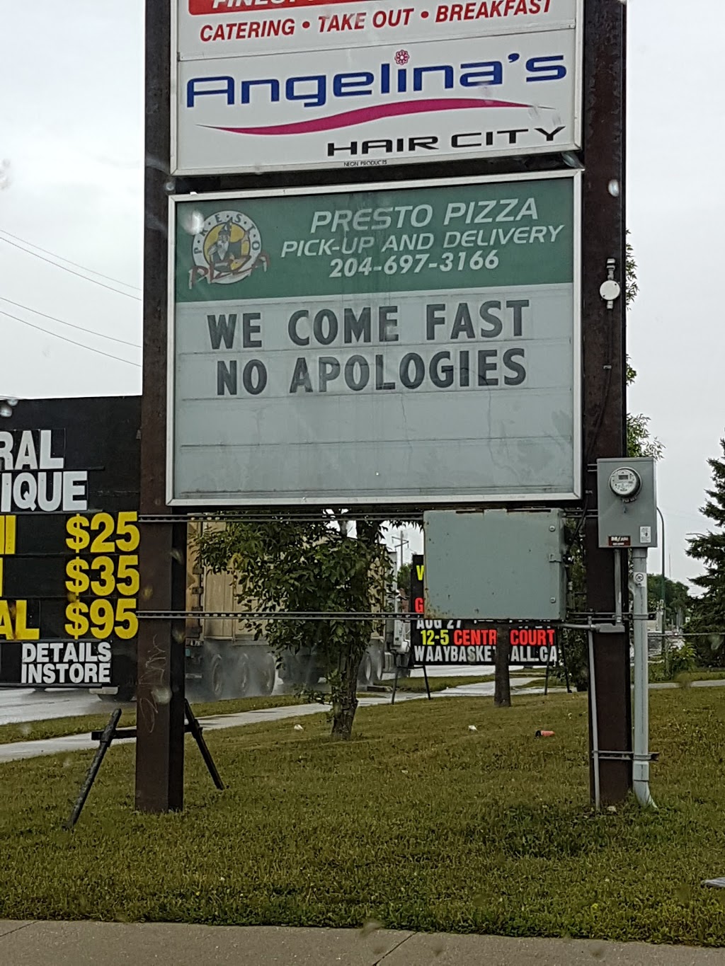 Presto Pizza | 228 Tyndall Ave, Winnipeg, MB R2R 1S5, Canada | Phone: (204) 697-3166