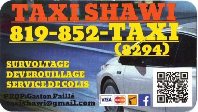 Taxi Shawi | 372 Av. de Grand-Mère, Grand-Mère, QC G9T 2P8, Canada | Phone: (819) 852-8294