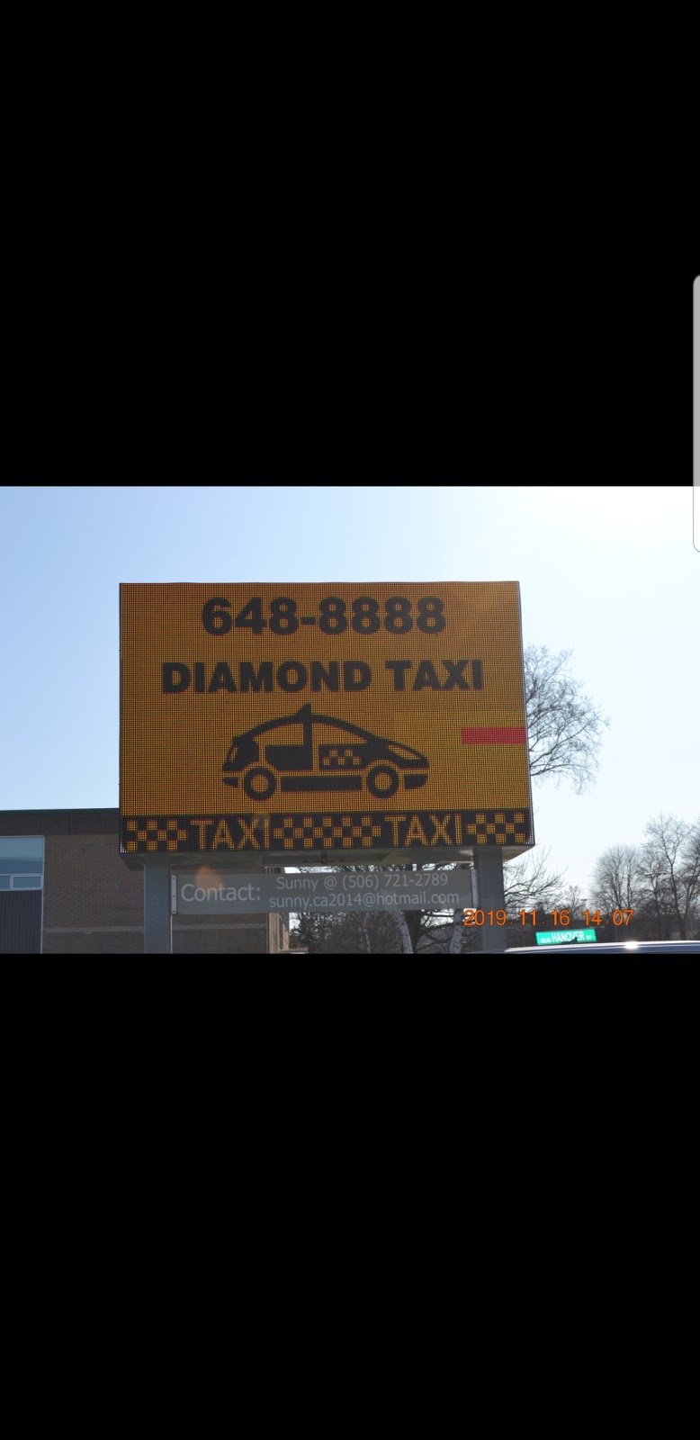 Diamond Taxi Delivery Service | 516 Rothesay Ave, Saint John, NB E2J 2C5, Canada | Phone: (506) 648-8888