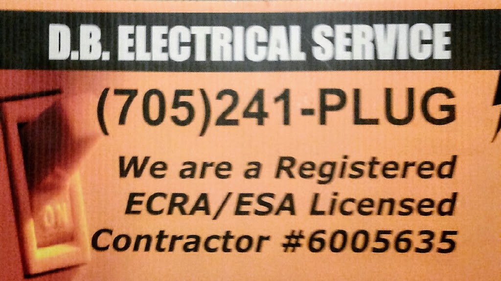 D.B. Electrical Service | electrician | 4 Fletcher St, Alliston, ON L9R 1V9, Canada | 7054352892 OR +1 705-435-2892