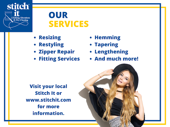 Stitch It Clothing Alterations & Dry Cleaning | laundry | 5100 Erin Mills Pkwy, Mississauga, ON L5M 4Z5, Canada | 9058286682 OR +1 905-828-6682