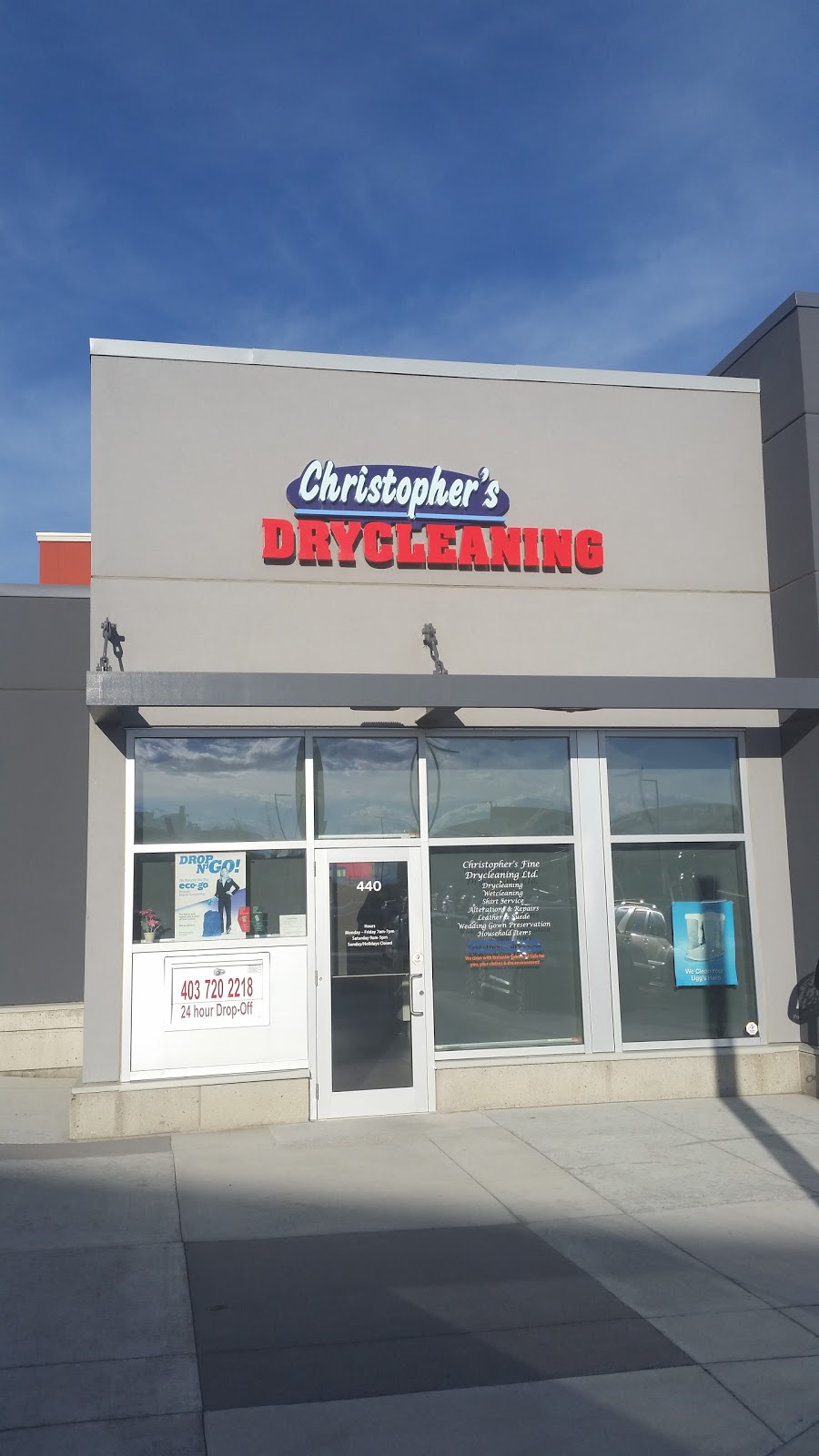 Christophers Fine Drycleaning | 19489 Seton Crescent SE #440, Calgary, AB T3M 1T4, Canada | Phone: (403) 720-2218