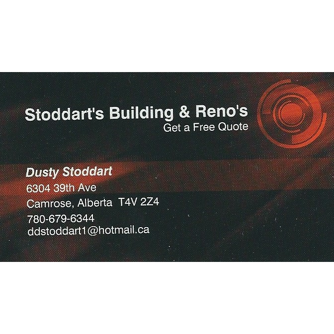 Stoddarts Building & Renos | 6304 39 Ave, Camrose, AB T4V 2Z4, Canada | Phone: (780) 679-6344