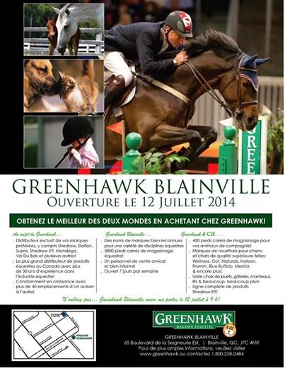 Greenhawk Equestrian Sport - Blainville | clothing store | 65 boul de la Seigneurie est, suite 100, Blainville, QC J7C 4M9, Canada | 4504205700 OR +1 450-420-5700