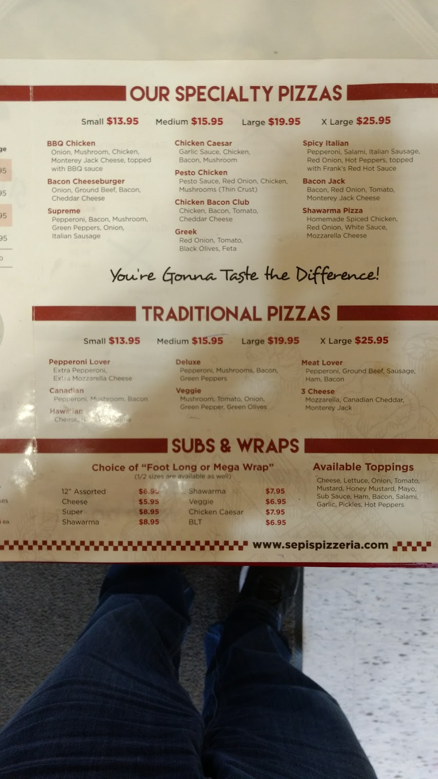 Sepis Pizzeria | 2344 Courtright Line, Brigden, ON N0N 1B0, Canada | Phone: (519) 864-1111