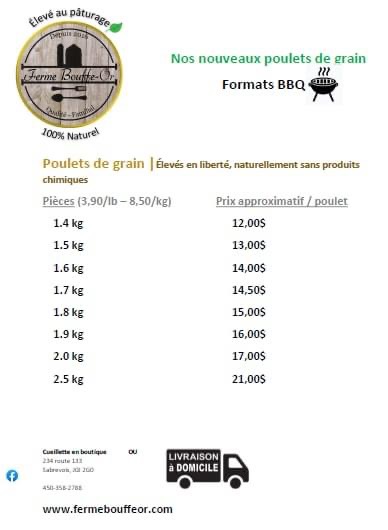 Ferme Bouffe-Or | 234 QC-133, Sabrevois, QC J0J 2G0, Canada | Phone: (450) 358-2788