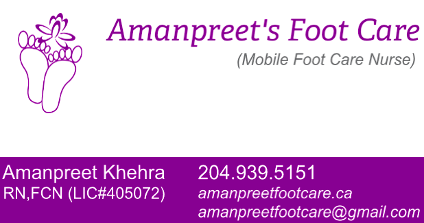 Amanpreets Foot Care | 2595 Main St, Winnipeg, MB R2V 4W3, Canada | Phone: (204) 939-5151