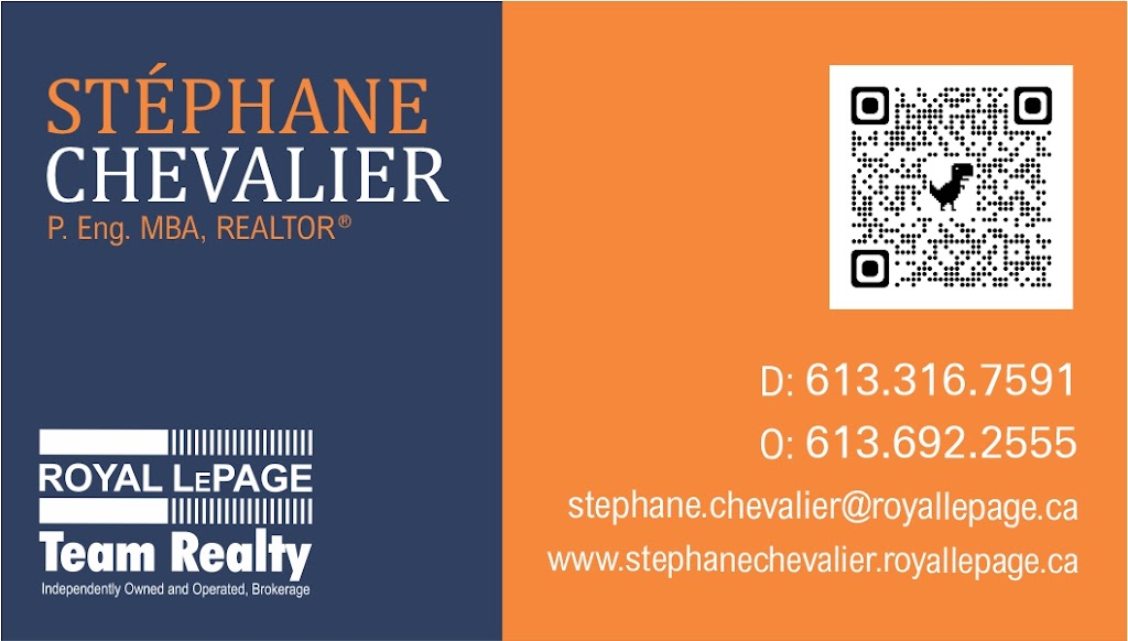 Stephane Chevalier, REALTOR @ Royal LePage | 2539 Kearns Way, Greely, ON K4P 1R9, Canada | Phone: (613) 316-7591