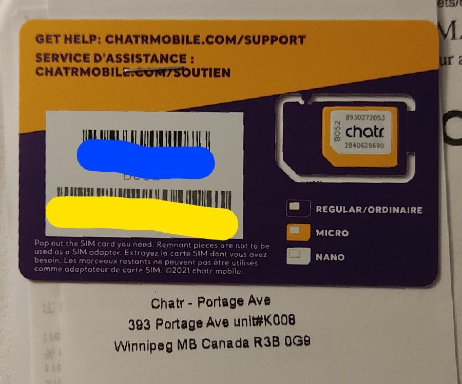 chatr Mobile | 393 Portage Ave Unit K005, Winnipeg, MB R3B 0G9, Canada | Phone: (204) 480-8917