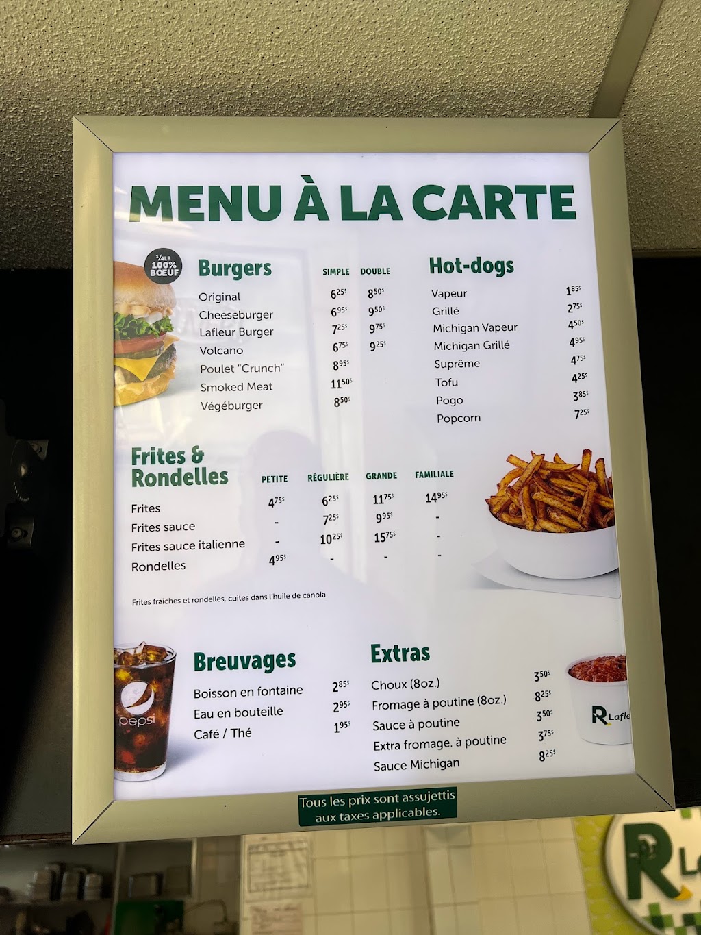Restaurant Lafleur | 9534 Boul Gouin O, Pierrefonds - Roxboro, QC H8Y 1R1, Canada | Phone: (450) 656-0005
