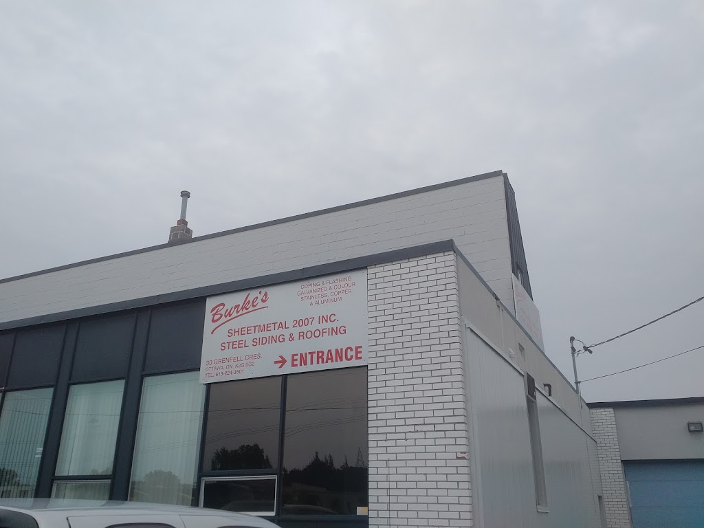 Burkes Sheet Metal | 30 Grenfell Crescent, Nepean, ON K2G 0G2, Canada | Phone: (613) 224-3501