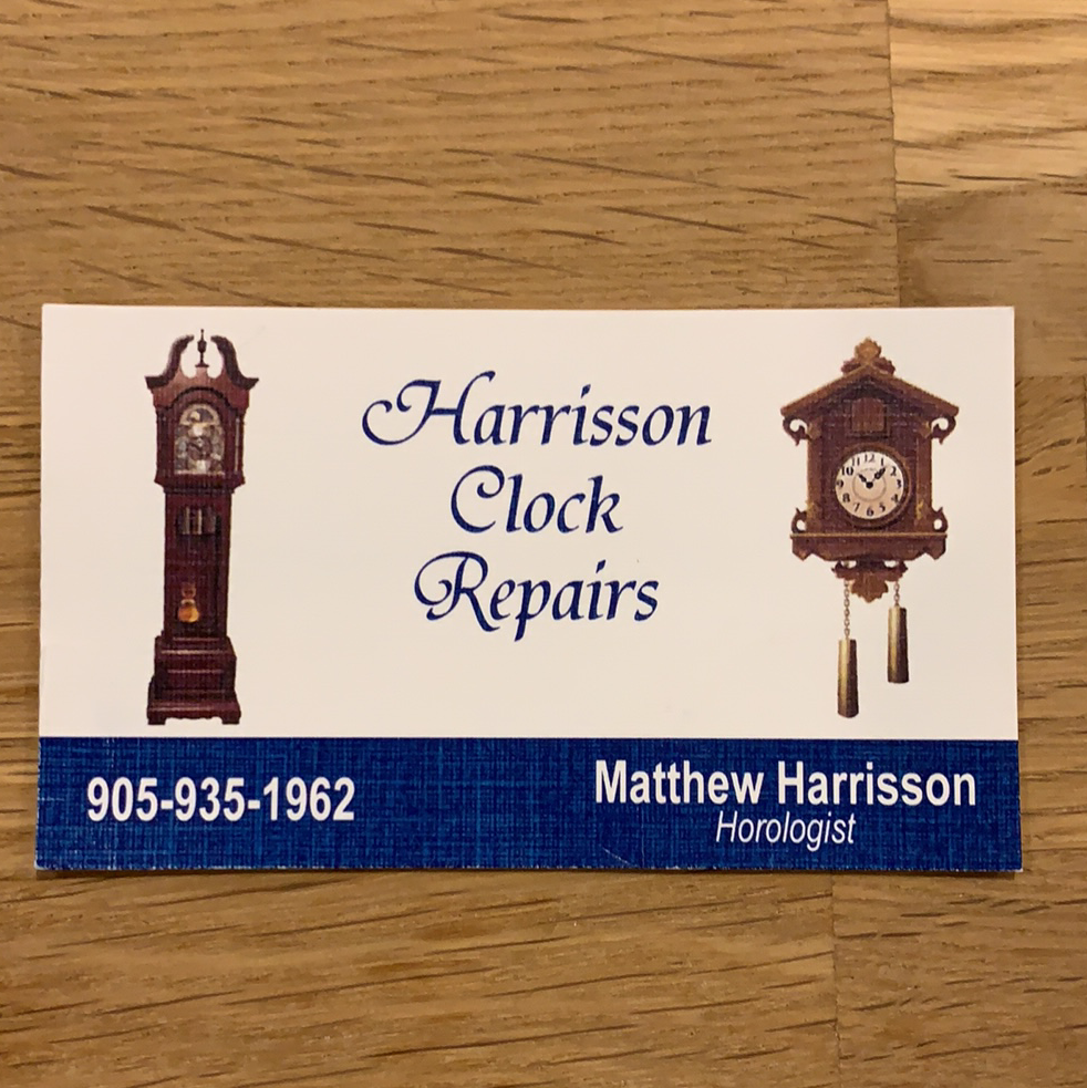 Harrisson Clock Repairs | By Appointment Only Please, 6307 Burdette Dr, Niagara Falls, ON L2E 5H1, Canada | Phone: (905) 935-1962