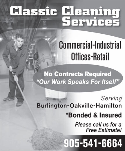 Classic Cleaning Services | 1909 Old Governors Rd, Lynden, ON L0R 1T0, Canada | Phone: (905) 541-6664