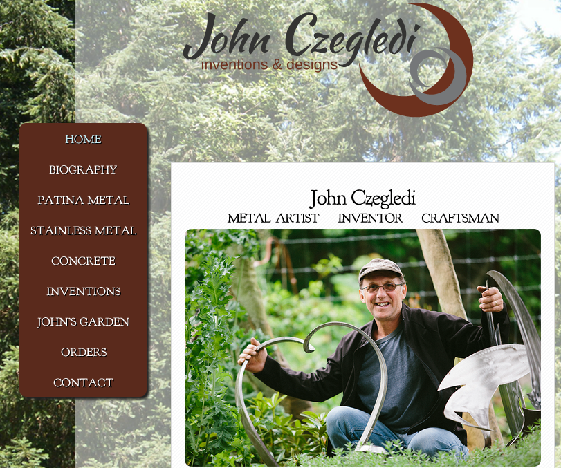 John Czegledi Inventions and Designs in Metal and Concrete | 6742 Rennie Rd, Courtenay, BC V9J 1V2, Canada | Phone: (250) 703-6209