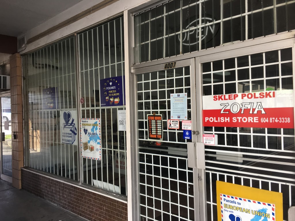 Zofia Polish Store | 4007 Knight St, Vancouver, BC V5N 3L9, Canada | Phone: (604) 874-3338