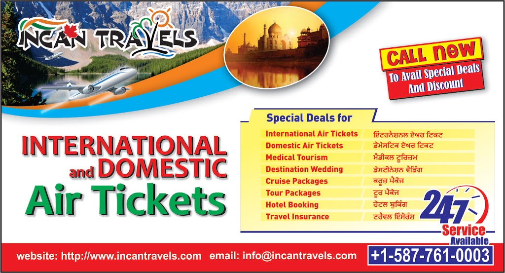 INCAN Travels Inc | 1415 62 St NW, Edmonton, AB T6L 4K1, Canada | Phone: (587) 761-0003