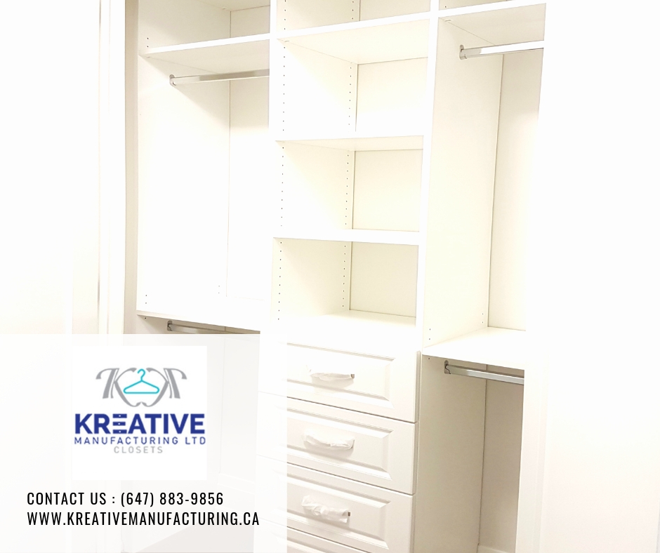 Custom Closets and Cabinet Maker in Brampton - Kreative Manufact | 13 Edvac Dr Unit #10-13, Brampton, ON L6S 5W6, Canada | Phone: (647) 883-9856