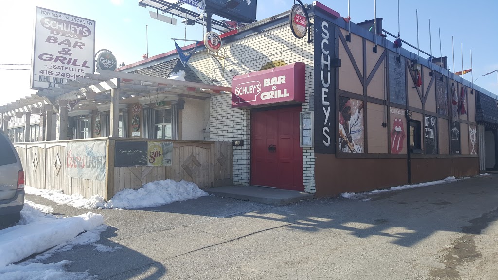 Schueys Bar & Grill | 1130 Martin Grove Rd, Etobicoke, ON M9W 4W1, Canada | Phone: (416) 249-1516