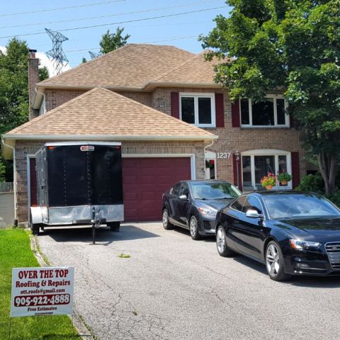 Over The Top - Roofing & Repairs | 805 Sylvia St, Oshawa, ON L1H 5M5, Canada | Phone: (905) 922-4888