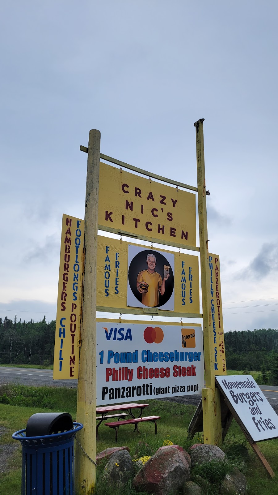 Crazy Nics Kitchen | Highway 17 West, Kenora, Unorganized, ON P0X 1S0, Canada | Phone: (204) 228-0958