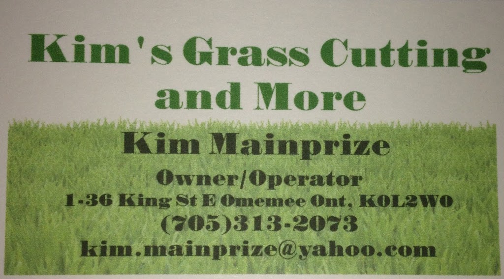 Kims Grass Cutting and More | King St E, Omemee, ON K0L 2W0, Canada | Phone: (705) 313-2073