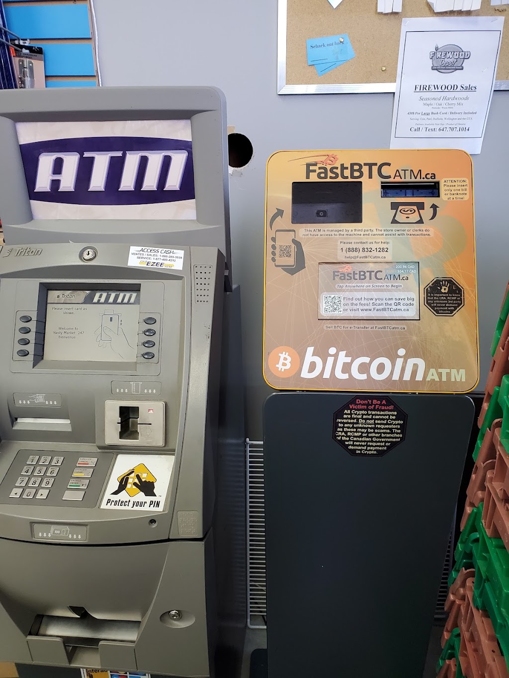 FastBTC Bitcoin ATM - Esso | 14010 Hurontario St, Inglewood, ON L7C 2E1, Canada | Phone: (888) 832-1282
