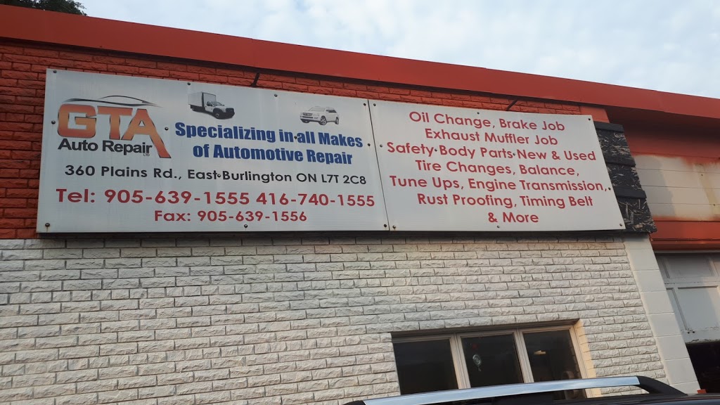 GTA Auto Repairs Ltd. | 360 Plains Rd E, Burlington, ON L7T 2C8, Canada | Phone: (905) 639-1555