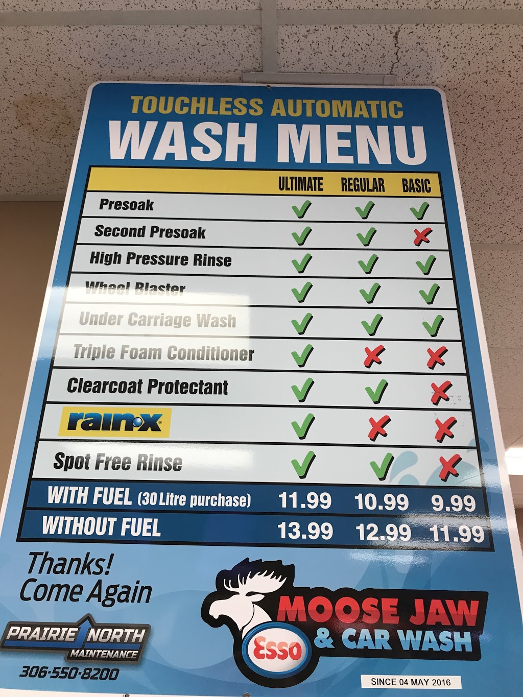 Moose Jaw Esso & Car Wash | 12 Wood Lily Dr, Moose Jaw, SK S6J 1E1, Canada | Phone: (306) 692-5535