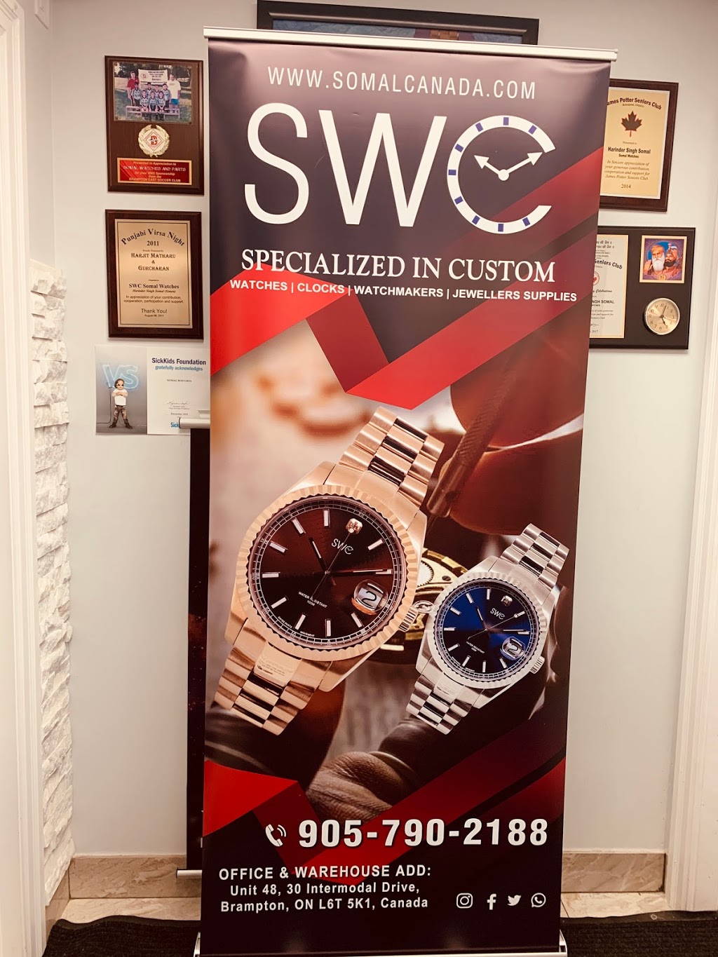 Somal Watches Clocks Parts & Tools Supply LTD | 30 Intermodal Dr #48, Brampton, ON L6T 5K1, Canada | Phone: (905) 790-2188