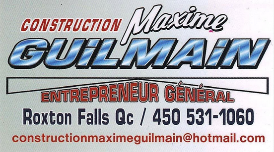 Construction Maxime Guilmain | 1258 Rang Petit 9, Roxton Falls, QC J0H 1E0, Canada | Phone: (450) 531-1060