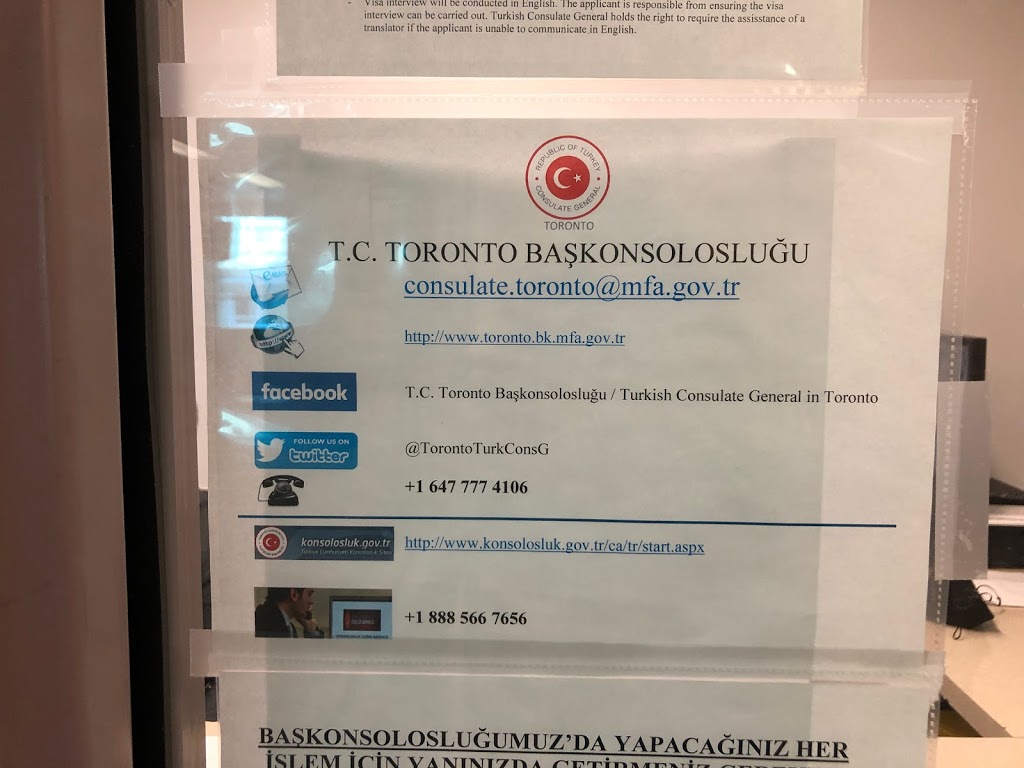 Turkish Consulate General in Toronto | 10 Lower Spadina Ave Suite 300, Toronto, ON M5V 2Z2, Canada | Phone: (647) 777-4106