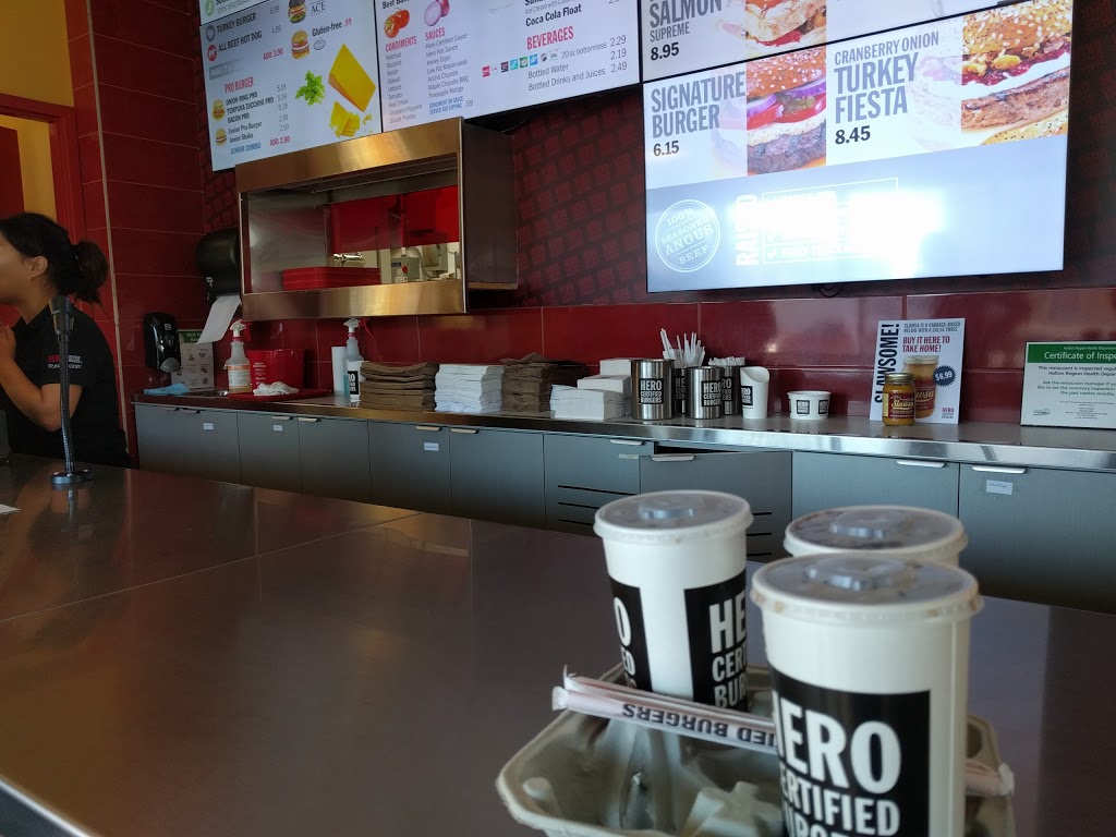 Hero Certified Burgers | 850 Main St. East Unit 7J, Bldg #7, Milton, ON L9T 0J4, Canada | Phone: (905) 878-7287