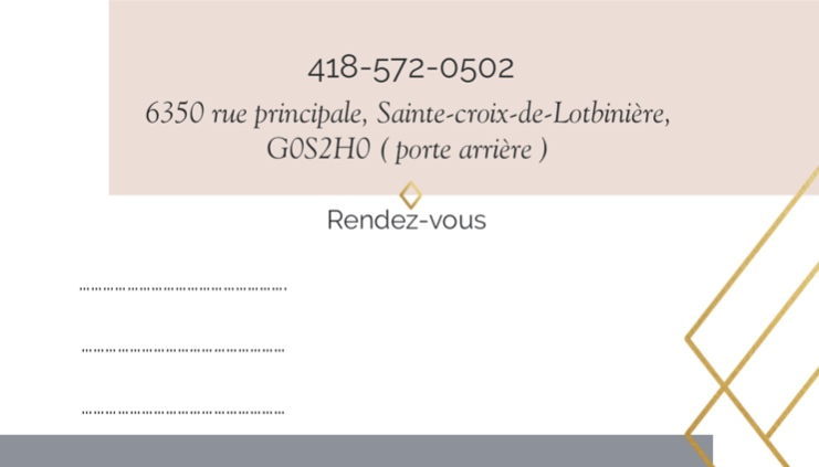 Chloé Laliberté Coiffeuse | 6350 Rue Principale, Sainte-Croix, QC G0S 2H0, Canada | Phone: (418) 572-0502