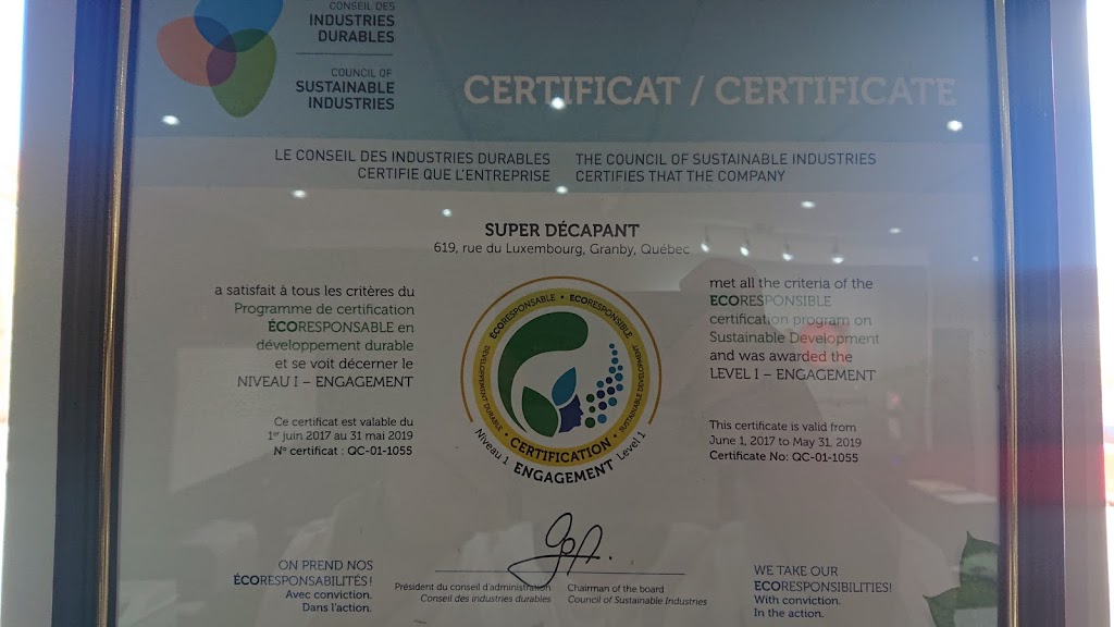 Super Décapant | 619 Rue du Luxembourg, Granby, QC J2J 2V2, Canada | Phone: (866) 772-2948